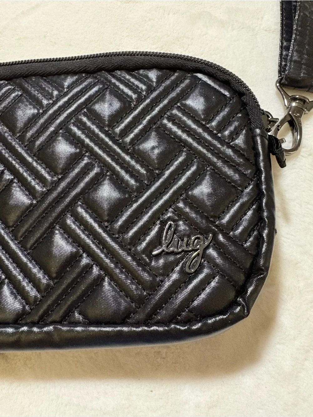 LUG Coupe XL Black Quilted purse